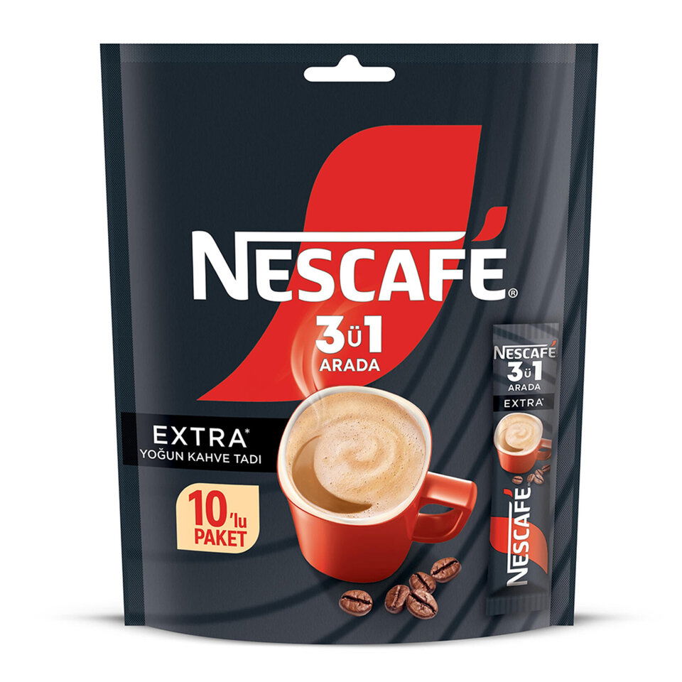NESCAFE STİCK KAHVE 10*17 GR. - 3İN1 EXTRA 10 LU